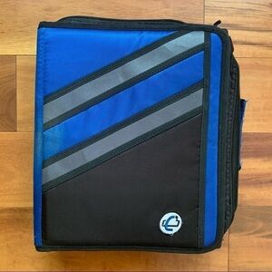 Case-it Z Shape Zipper Binder, 1.5 Inch D-Ring w Multiple Pockets